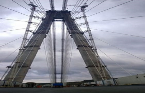 3. köprünün Avrupa Yakası kısmına 15 nci tabliye yerleştirildi!