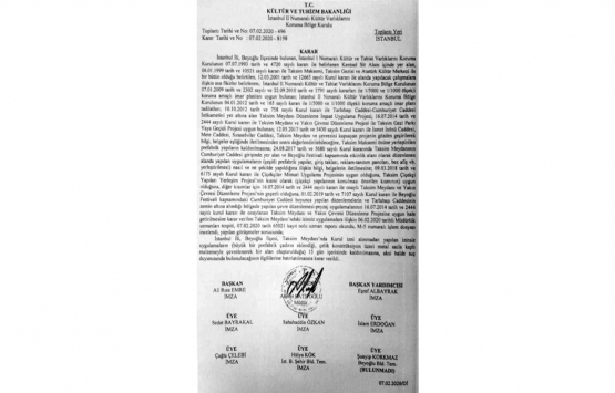 Taksim Meydanı için flaş karar!