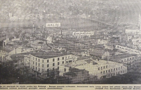 1959 yılında Eminönü ve Beyazıt arasında yol yapılacakmış!
