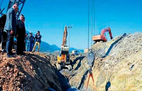 Karacaören isale hattı inşaat çalışmaları sürüyor!