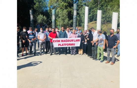 Evim Mağdurları Maçka Demokrasi Parkı nda eylem yaptı!