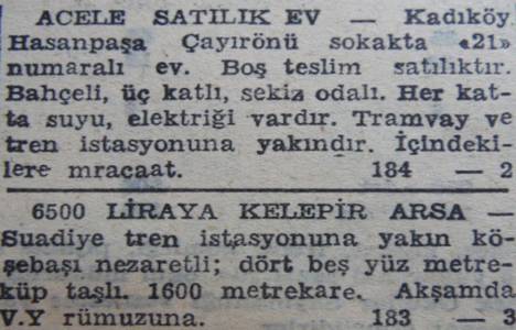 1946 yılında Çiftehavuzlar da metrekaresi 20 liraya arsa satılacakmış!