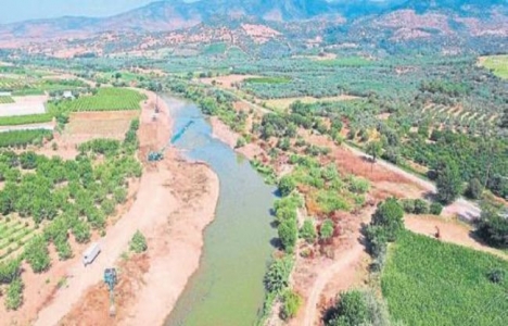 Gediz Nehri'nde 400 bin dekar arazide taşkın önlemi!