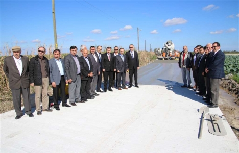 Bafra'da beton yol çalışmaları başladı!