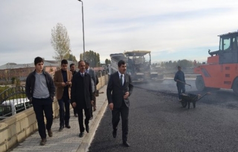 Muş Devlet Hastanesi'nin yolları asfaltlanıyor!