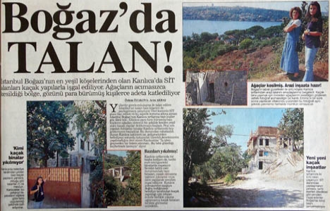 1996 yılında Boğaz da talan devam ediyormuş!