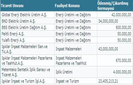 Işıklar Enerji Grup şirketleri hakkındaki bilgileri yayınladı!