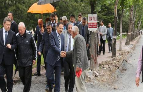 Mehmet Özhaseki Talas raylı sistem hattını inceledi!