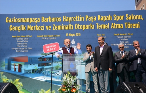 Barbaros Hayrettin Paşa Spor Salonu'nun temeli atıldı!