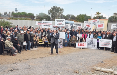 Balçova arsa mağdurları eylem yaptı!