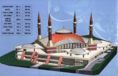 Yenikent Şeyh Edebali Camii inşaatı 300 gün sürecek!