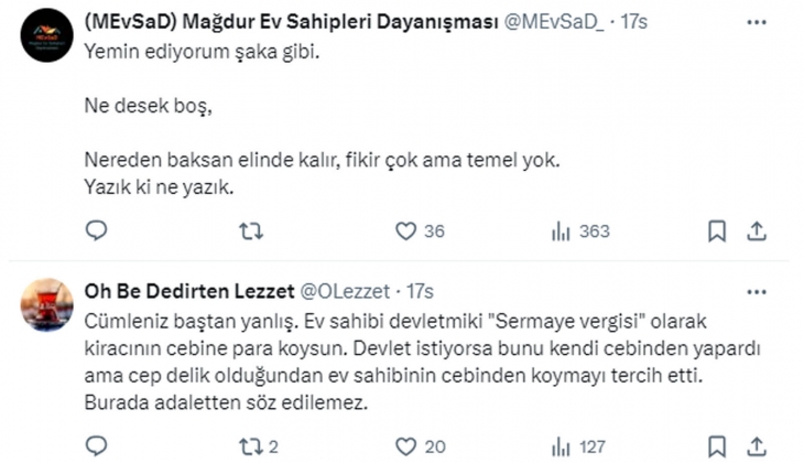 Ev sahiplerinden yüzde 25 sınırlamasının kaldırılması hataydı açıklamasına tepki yağdı!