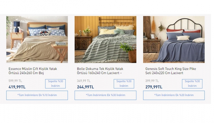 English Home’da yeni kampanya! Yüzde 60’a ek sepette yüzde 20 indirim! İşte 24 Ekim 2022 fiyat listesi…