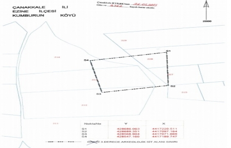 Çanakkale Ezine de 3.derece arkeolojik sit alanı kararı!