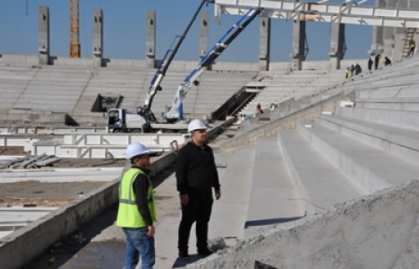 Batman'daki 15 bin kişilik stadyum çalışmaları yüzde 70 tamamlandı!