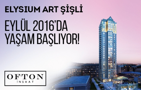 Elysium Art Şişli’de daireler 748 bin TL den başlayan fiyatlarla!