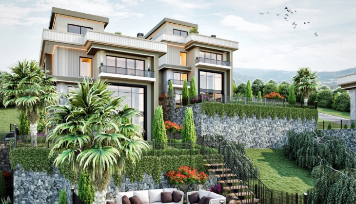 Başiskele Bahçem Bahçecik’te 40 milyon TL’ye deniz manzaralı 6 oda 2 salon villalar!