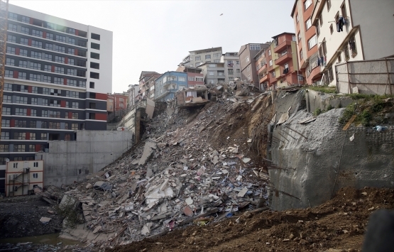 Kağıthane de çöken binanın son hali!