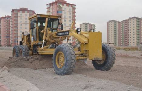 Kayseri'nin yeni yerleşim yeri Zümrüt'te yol çalışmaları devam ediyor!