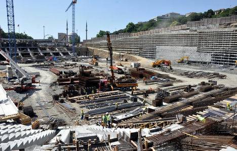 Vodafone Arena inşaatından son durum fotoğrafları!