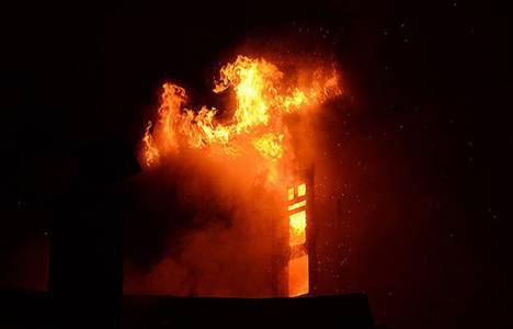 Ankara Kalesi'nde yangın!