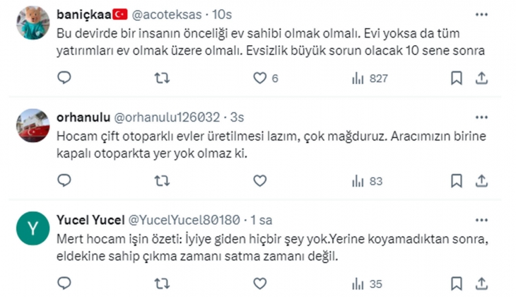 Eskiden misafir odalı 4+1 evler alınırdı, çok yakında yarım veya çeyrek ev alıyorum projeleri çoğalacak!