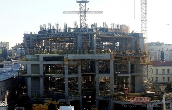 Taksim Camii nin minarelerinin inşaatına başlandı!