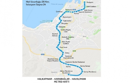 İzmir e yeni bir metro hattı daha geliyor!
