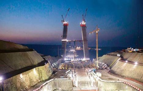 Üçüncü Boğaz Köprüsü’nün ayakları 200 metreye ulaştı!