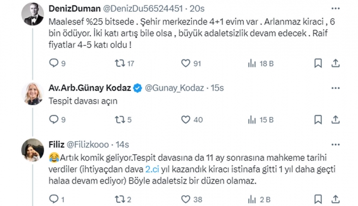 Yüzde 25 zam sınırı kaldırılınca ne olacak? Kira artışları yıllık asgari enflasyon oranında olması kanunlaştırılmalı!