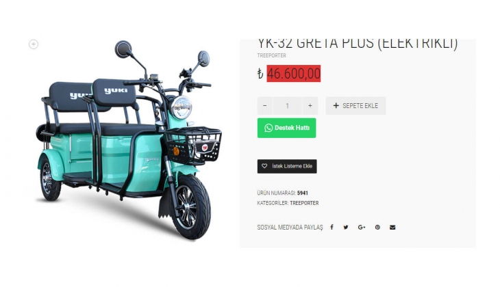 Yuki elektrikli, 3 tekerlekli Greta Plus un fiyatı belli oldu! İşte 25 Ağustos 2022 fiyat listesi...