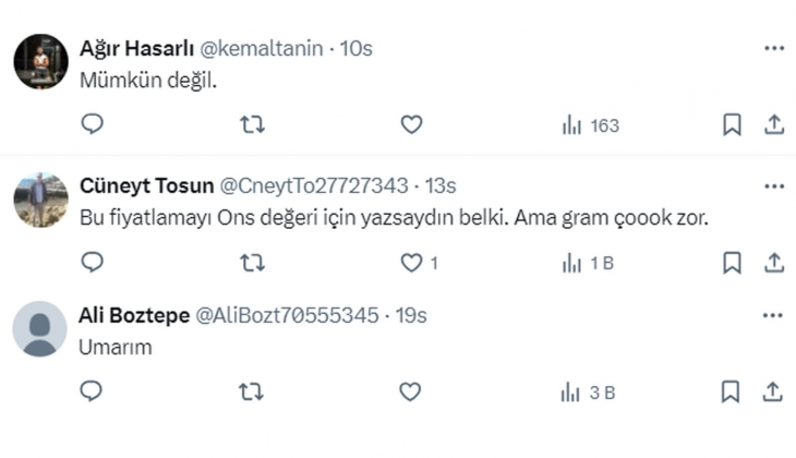 1 gram bile altın alacaklara Hazır olun uyarısı! 2 hafta içinde gram altın fiyatı tam bu kadar olacak!