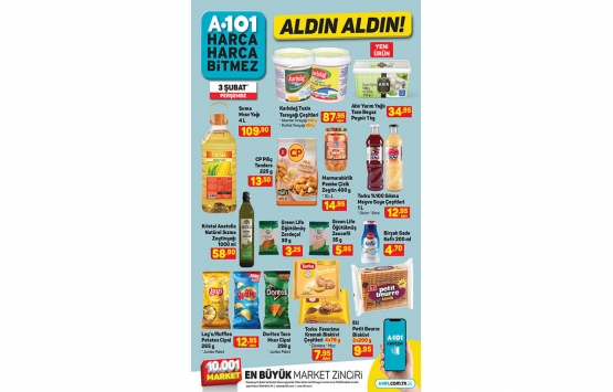 A101 aldın aldın online 3 Şubat kataloğu! Muhteşem fırsatlar sizi bekliyor!