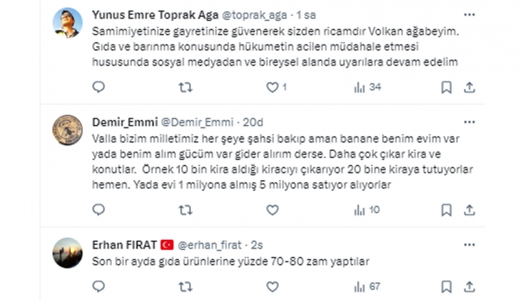 Türkiye de barınma ve gıda felaketine müdahale etme zamanı geçiyor: Dünyada fiyatlar normalleşti!