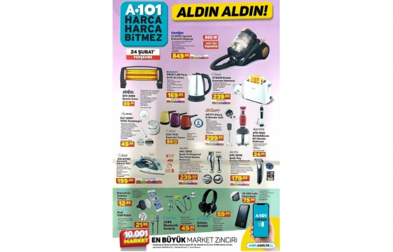 A101 24 Şubat 2022 kataloğu! Aldın aldın!