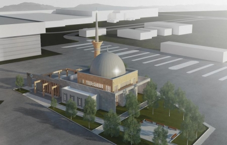 Bursa terminalindeki camide inşaat yükseliyor!