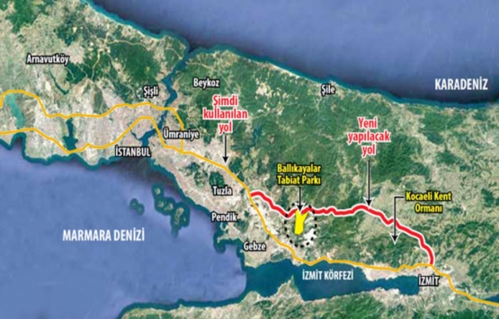 İstanbul-Kocaeli Yolu sit alanından geçecek!