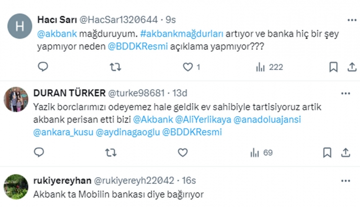 Akbank mağdurları seslerini duyurmaya çalışıyor: 650 bin TL konut kredisi çektik, başka hesaplara 350 bin TL gitti!