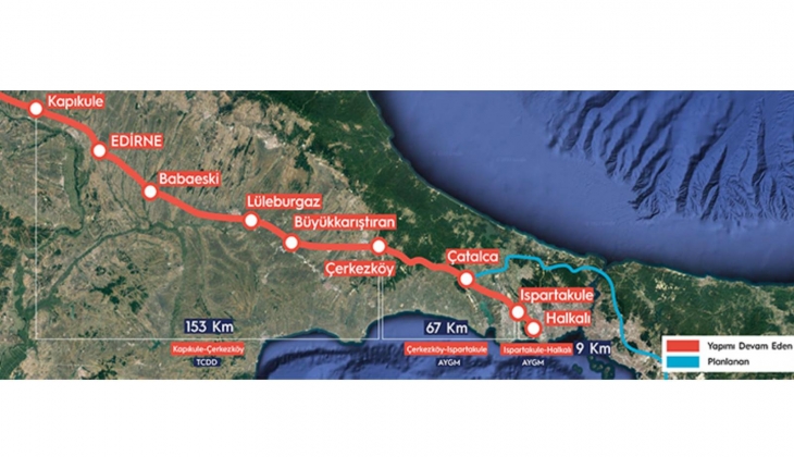 Halkalı-Kapıkule arası 1,5 saat oluyor! Hızlı tren hattı haziranda bitecek!