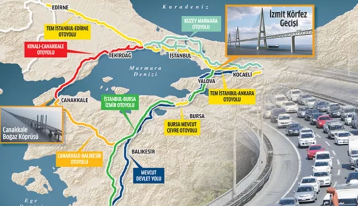 Marmara Ringi’nin açılmasına 235 kilometre