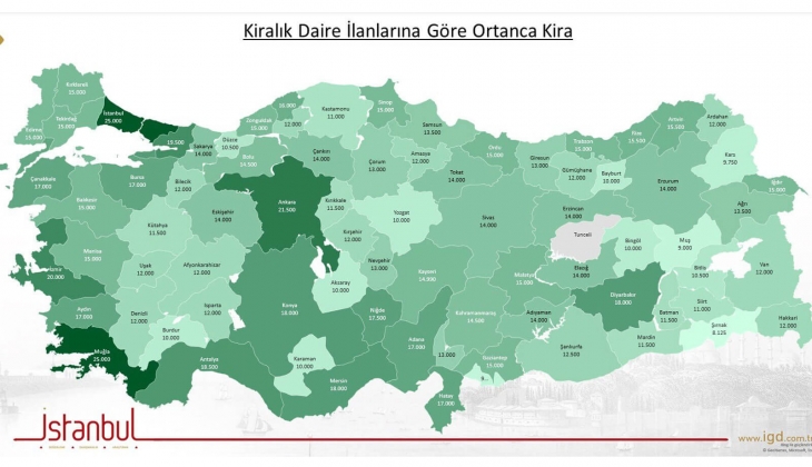 En düşük ve en yüksek ortanca kira değeri hangi illerde? Ev kiralayacaklar aman dikkat!