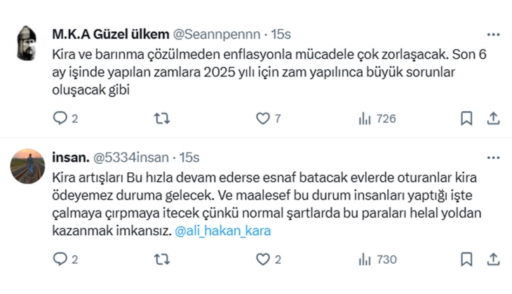 TCMB eski başekonomisti Ali Hakan Kara: TÜİK kira artış oranını olduğundan yüksek ölçüyor! 
