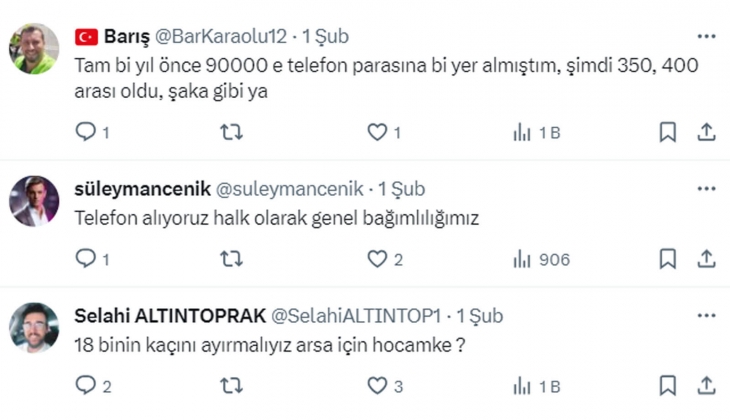 Vatandaşlar arsa yatırımı yapıyor mu? Bu fiyatlardan alınmaz diyen de oldu, iyi kazandırdı diyen de!