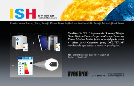 ISH 2015 Fuarı, Frankfurt'ta yapılacak!