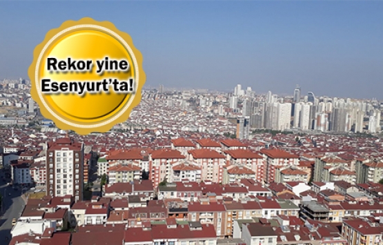 Esenyurt'ta Ekim'de 3 bin 758 konut satıldı!