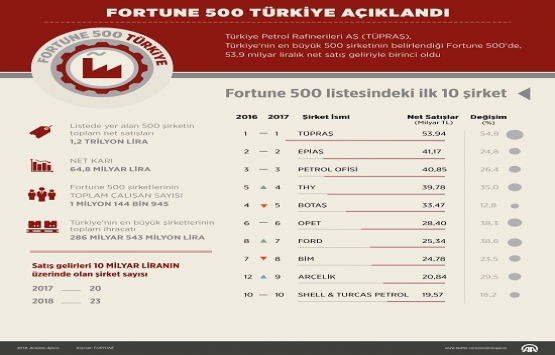 Fortune 500 Türkiye listesinde hangi inşaat şirketleri var?
