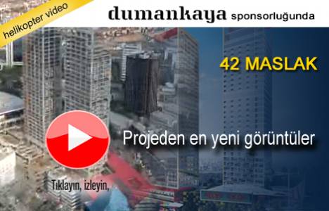 Bay İnşaat 42 Maslak Residence'ın havadan görüntüleri!