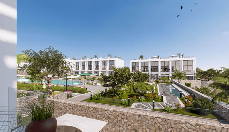 Aventurine Girne de bahçeli, Loft ve Penthouse seçenekleriyle denize yakın ev sahibi olma fırsatı!