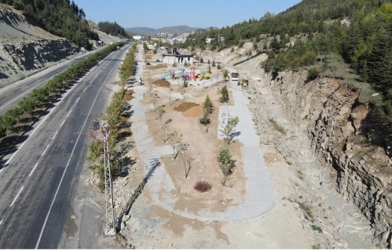 Kahramanmaraş Andırın Millet Bahçesi nde çalışmalar tamamlanıyor!