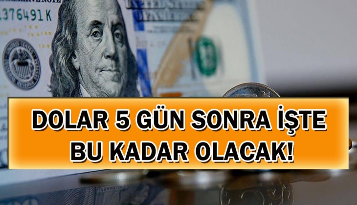 1 dolar 5 gün sonra işte tam bu kadar olacak! Analistler peş peşe açıkladı! Bakmayan bin pişman olur!